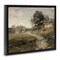 Stupell Industries Vintage Farmhouse Scenic Landscape Floating Frame, design by Riley B